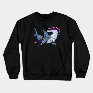Hammerhead Shark Pirate Crewneck Sweatshirt